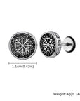 FOR HIM COLLECTION
Compass Stud Earrings, Stainless Steel Eight-pointed Star