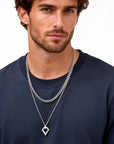 FOR HIM COLLECTION
Classic Stainless Steel Layering Two Waterproof Necklaces