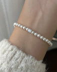 French Vintage Single Zircon Pearl Bracelet