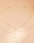 CAVI COLLECTION
Multilayer Pearl Pendant Waist Chain