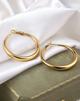 Elegant Golden Hoop Earrings for Women
