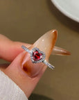 Gorgeous Zircon Shiny Love Heart Ring for Women