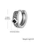 FOR HIM COLLECTION
Unique Vintage Stainless Steel Hoop Earrings