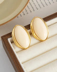 LUCE COLLECTION
Classic Acrylic Oval Stud Earrings