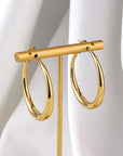 Elegant Golden Hoop Earrings for Women