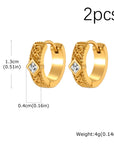 FOR HIM COLLECTION
Unique Vintage Stainless Steel Hoop Earrings
