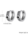 FOR HIM COLLECTION
Unique Vintage Stainless Steel Hoop Earrings