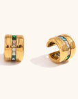 LUCE COLLECTION
Simple Colored Ear Clip Waterproof Stainless Steel Earrings Waterproof