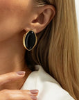 LUCE COLLECTION
Classic Acrylic Oval Stud Earrings