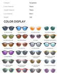 (S Size) Retro Circular Polarized Sunglasses