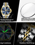 Luxury Fashion Man Clock Top Business Waterproof