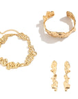 VERDIN COLLECTION 
Unique Statement Irregular Big Heavy Metal Chain Necklace