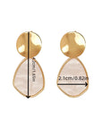 LUCE COLLECTION 
Classical Fashionable Water drop heart Round Earrings