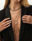 CAVI COLLECTION 
 Trendy Simple Gold Color  Long Y-shaped Chain Jewelry