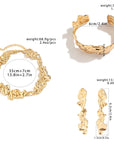 VERDIN COLLECTION 
Unique Statement Irregular Big Heavy Metal Chain Necklace