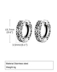 FOR HIM COLLECTION 
Stainless Steel  Hoop Earrings for Men