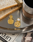 LUNE COLLECTION 
Classical 18K Gold Color Plated Waterproof Stainless Steel