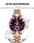 Luxury Diamond Dial Woman Wristwatch Waterproof