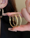 Elegant Golden Hoop Earrings for Women
