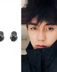 FOR HIM COLLECTION 1PC Hip Hop Titanium Steel Stud Piercing Earrings