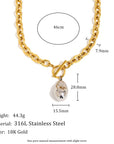 VERDIN COLLECTION 
Stainless Steel Irregular Necklace Set