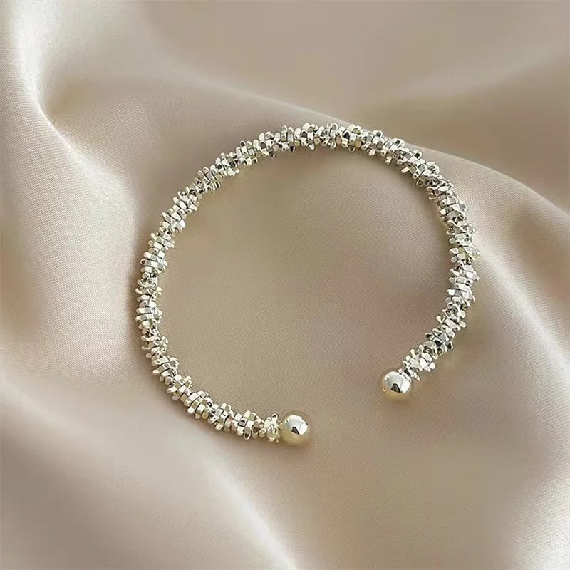 French Vintage Single Zircon Pearl Bracelet