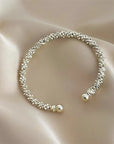 French Vintage Single Zircon Pearl Bracelet