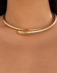 VERDIN COLLECTION 
 Minimalist Modern Spring Open Necklaces Bangles Rings Set