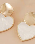 LUCE COLLECTION 
Classical Fashionable Water drop heart Round Earrings