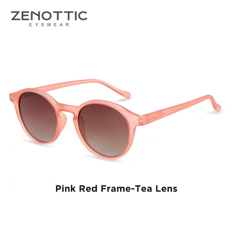 (S Size) Retro Circular Polarized Sunglasses