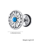 FOR HIM COLLECTION 
Compass Stud Earrings, Stainless Steel Eight-pointed Star