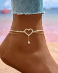 CAVI COLLECTION 
Tassel Charm Double Layer Anklet