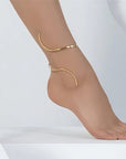 CAVI COLLECTION 
S-shaped wrapped ankle chain