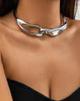VERDIN COLLECTION 
 perfectly shaped Metal Choker Necklace