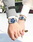 Top Fashion Watches For Couple Waterproof Date