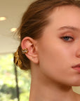 LUCE COLLECTION  
Simple Colored Ear Clip Waterproof Stainless Steel Earrings Waterproof
