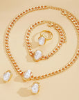 LUNE COLLECTION 
Fascinating Irregular Modern Pearls Jewelry Set of 4