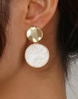 LUCE COLLECTION 
Classical Fashionable Water drop heart Round Earrings