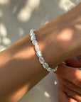 French Vintage Single Zircon Pearl Bracelet