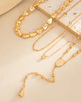 CAVI COLLECTION 
 Trendy Simple Gold Color  Long Y-shaped Chain Jewelry