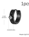 FOR HIM COLLECTION 
Unique Vintage Stainless Steel Hoop Earrings