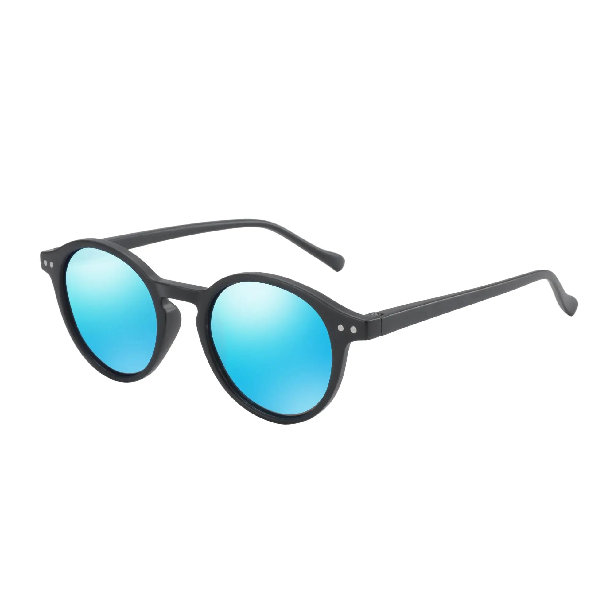 (S Size) Retro Circular Polarized Sunglasses
