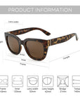 Retro Square Polarized Sunglasses for Women